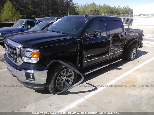 3GTU2VEC0FG504239 - 2015 GMC SIERRA K1500 SLT BLACK photo 2