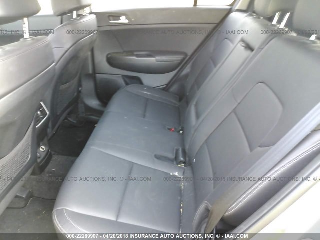 KNDPN3AC1H7166556 - 2017 KIA SPORTAGE EX GRAY photo 8