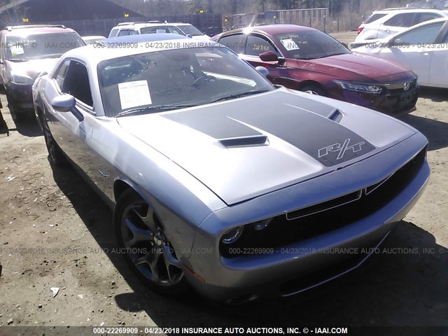 2C3CDZAT3FH700943 - 2015 DODGE CHALLENGER SXT SILVER photo 1