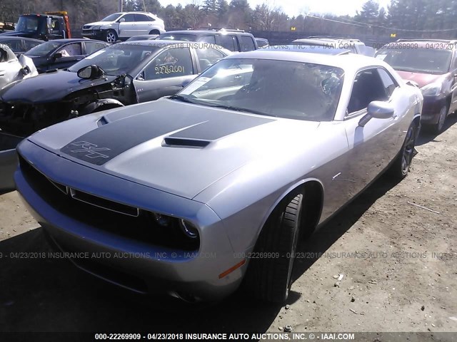 2C3CDZAT3FH700943 - 2015 DODGE CHALLENGER SXT SILVER photo 2