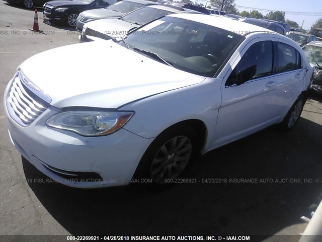 1C3CCBBB1DN672578 - 2013 CHRYSLER 200 TOURING WHITE photo 2