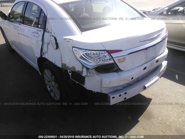 1C3CCBBB1DN672578 - 2013 CHRYSLER 200 TOURING WHITE photo 6