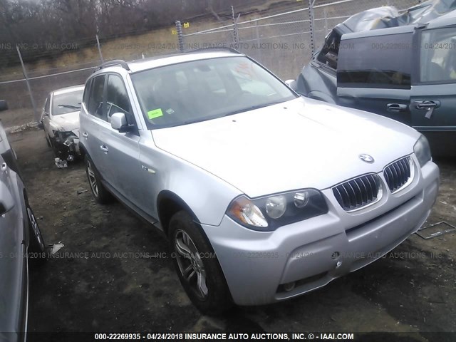 WBXPA934X6WG80256 - 2006 BMW X3 3.0I SILVER photo 1