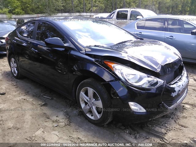 KMHDH4AE6DU554388 - 2013 HYUNDAI ELANTRA GLS/LIMITED BLACK photo 1