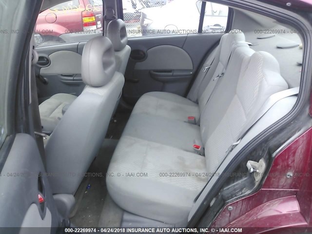 1G8AJ55F37Z185575 - 2007 SATURN ION LEVEL 2 RED photo 8