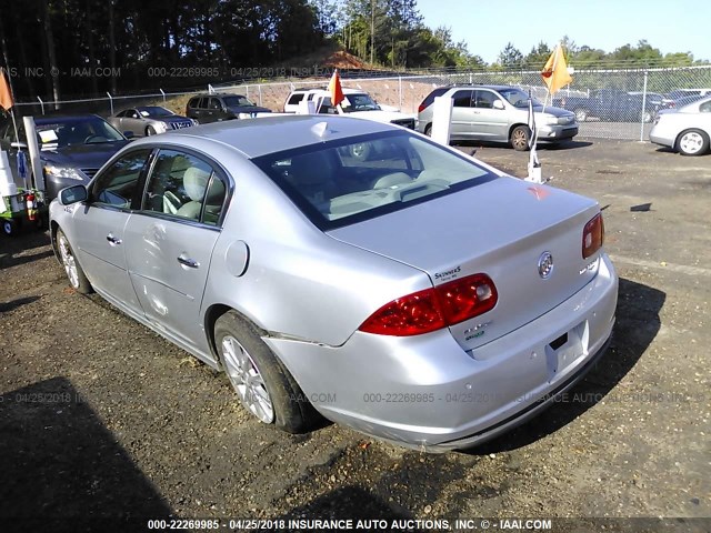 1G4HC5EM9AU135664 - 2010 BUICK LUCERNE CXL SILVER photo 3