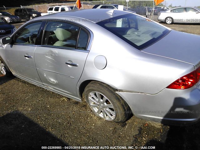 1G4HC5EM9AU135664 - 2010 BUICK LUCERNE CXL SILVER photo 6