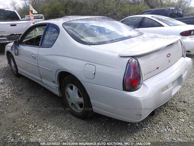 2G1WX12K349371863 - 2004 CHEVROLET MONTE CARLO SS CREAM photo 3