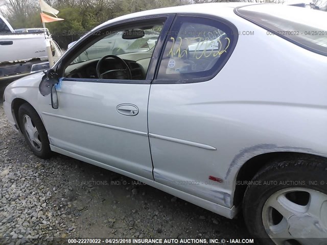 2G1WX12K349371863 - 2004 CHEVROLET MONTE CARLO SS კრემისფერი ფოტო 6