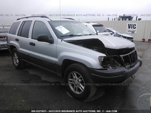 1J4GX48S13C617931 - 2003 JEEP GRAND CHEROKEE LAREDO SILVER photo 1