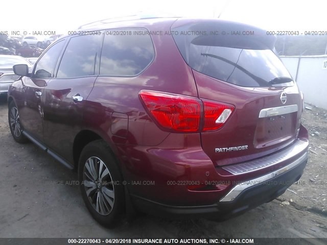 5N1DR2MN1HC639437 - 2017 NISSAN PATHFINDER S/SV/SL/PLATINUM 红色 照片 3