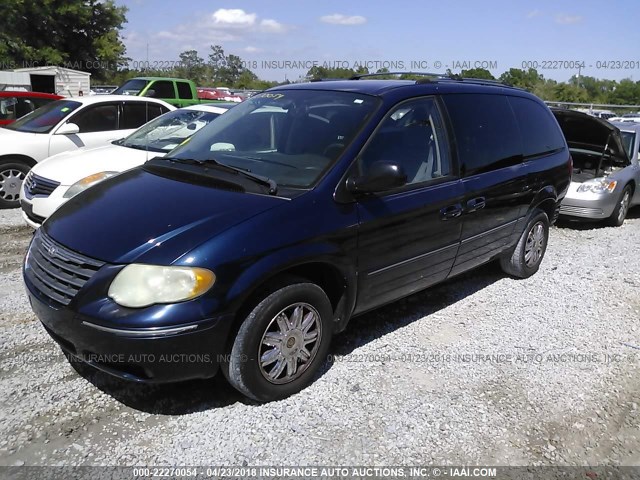 2C8GP64LX5R214071 - 2005 CHRYSLER TOWN & COUNTRY LIMITED Dark Blue photo 2