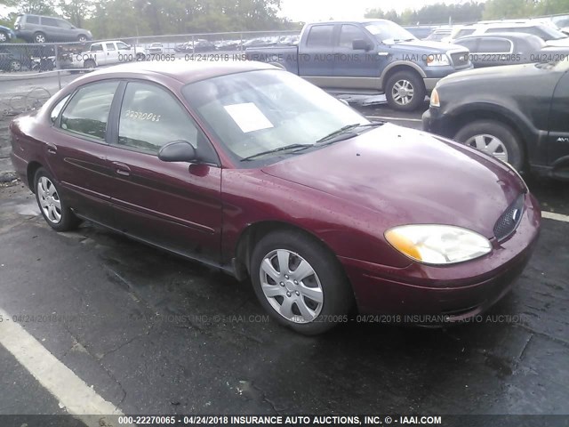 1FAFP52UX4A108473 - 2004 FORD TAURUS LX RED photo 1