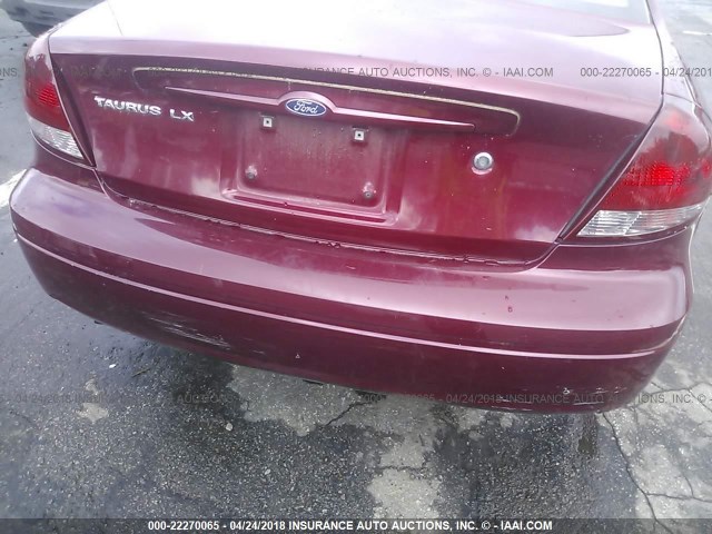 1FAFP52UX4A108473 - 2004 FORD TAURUS LX RED photo 6