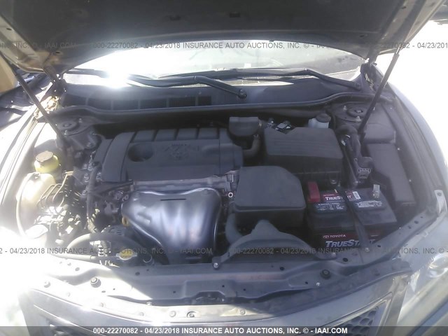 4T1BF3EK6BU193636 - 2011 TOYOTA CAMRY SE/LE/XLE GRAY photo 10