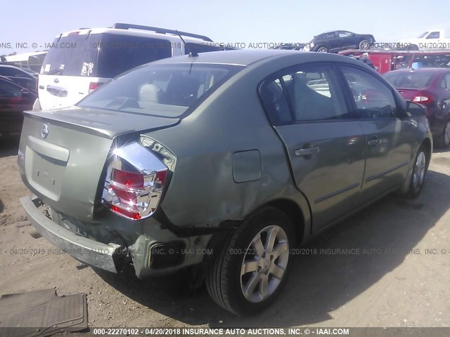 3N1AB61E28L617896 - 2008 NISSAN SENTRA 2.0/2.0S/2.0SL GREEN photo 4