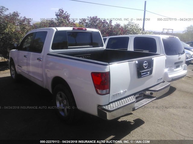 1N6AA07A47N204097 - 2007 NISSAN TITAN XE/SE/LE WHITE photo 3