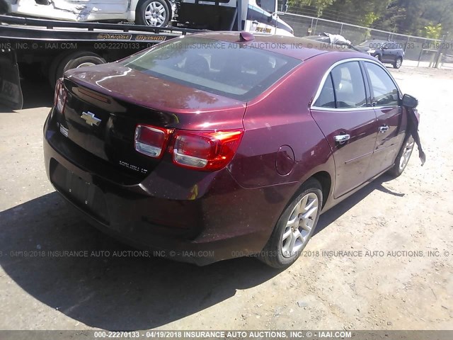 1G11C5SL4FF277555 - 2015 CHEVROLET MALIBU 1LT MAROON photo 4