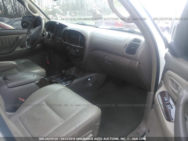 5TDBT48A84S217478 - 2004 TOYOTA SEQUOIA LIMITED WHITE photo 5