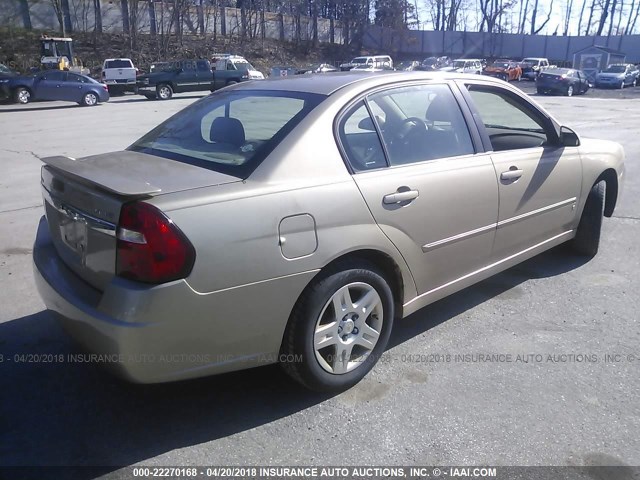 1G1ZT51846F248153 - 2006 CHEVROLET MALIBU LT GOLD photo 4