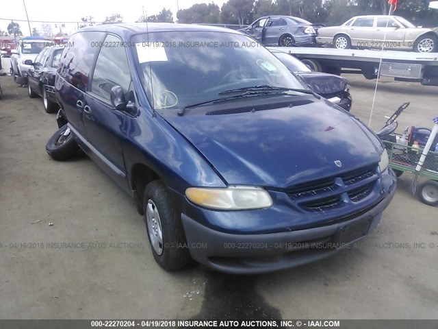 2B4GP25R1YR634946 - 2000 DODGE CARAVAN BLUE photo 1