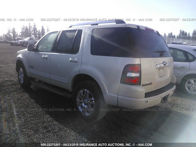 1FMEU75826ZA08716 - 2006 FORD EXPLORER LIMITED თეთრი ფოტო 3