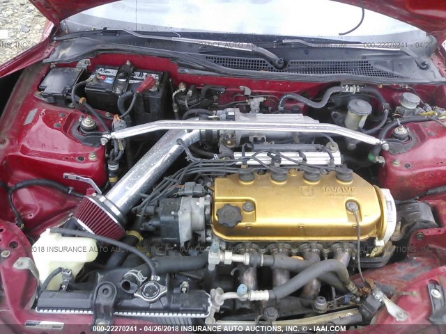 JHMEG1143RS002480 - 1994 HONDA CIVIC DEL SOL S RED photo 10