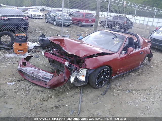 JHMEG1143RS002480 - 1994 HONDA CIVIC DEL SOL S RED photo 2
