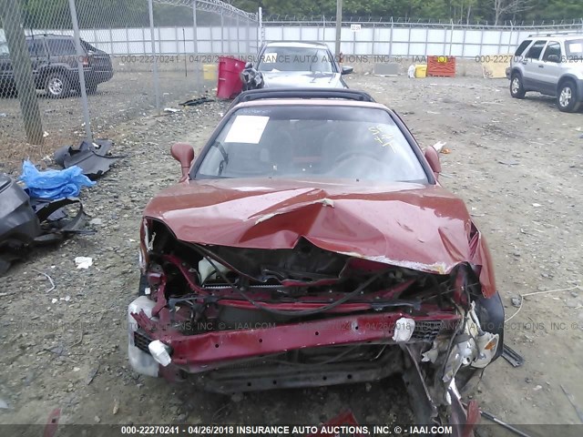 JHMEG1143RS002480 - 1994 HONDA CIVIC DEL SOL S RED photo 6