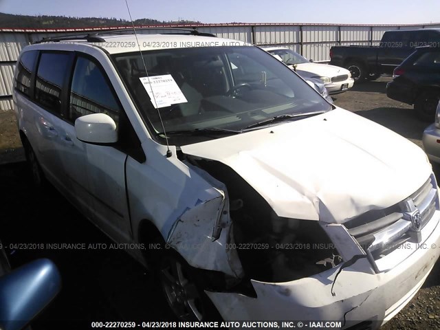 2D8HN54149R661975 - 2009 DODGE GRAND CARAVAN SXT WHITE photo 1