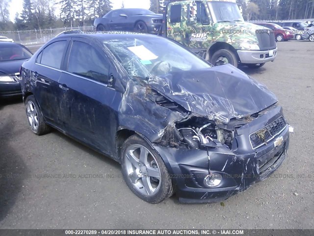 1G1JE5SB2G4137339 - 2016 CHEVROLET SONIC LTZ GRAY photo 1