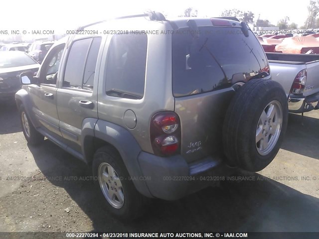 1J4GL48596W232660 - 2006 JEEP LIBERTY SPORT GRAY photo 3