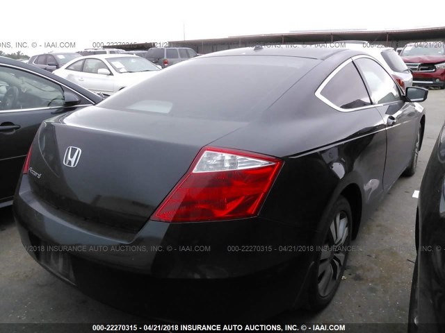 1HGCS128X9A006266 - 2009 HONDA ACCORD EXL BLACK photo 4