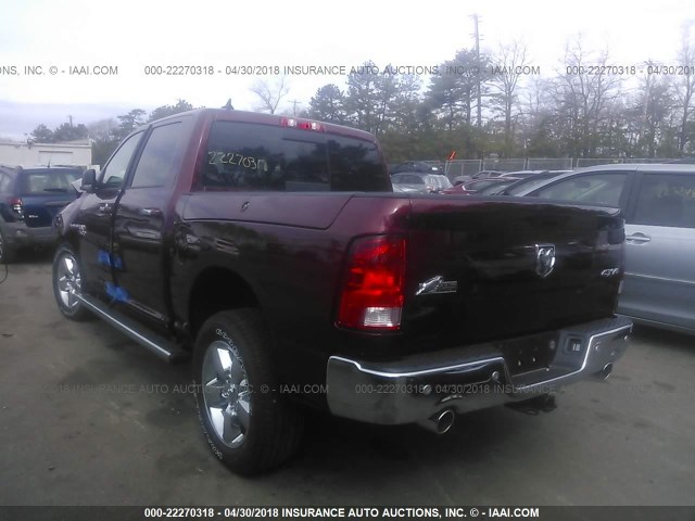 1C6RR7LTXJS158158 - 2018 RAM 1500 SLT RED photo 3