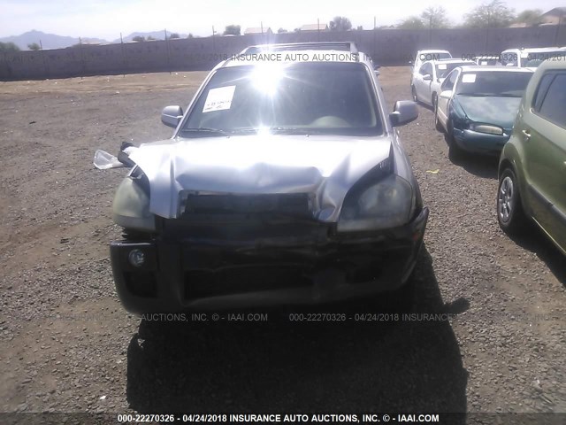 KM8JN12D56U419387 - 2006 HYUNDAI TUCSON GLS/LIMITED SILVER photo 6