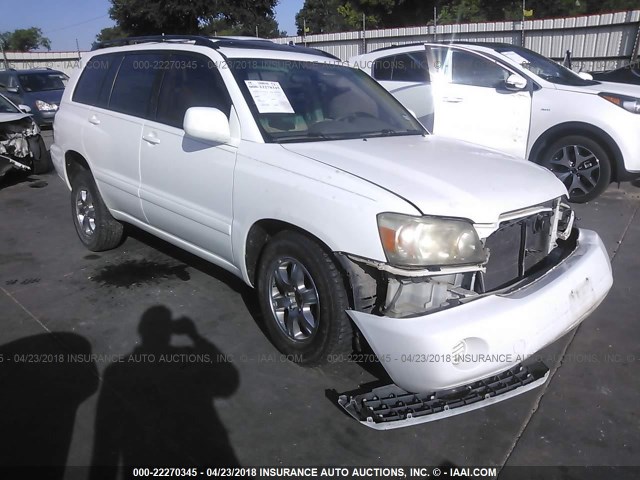 JTEDP21A040027409 - 2004 TOYOTA HIGHLANDER LIMITED WHITE photo 1