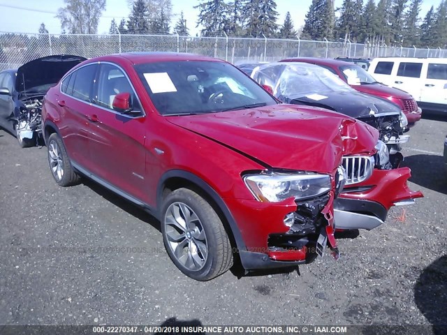 5UXXW3C52J0T81856 - 2018 BMW X4 XDRIVE28I RED photo 1