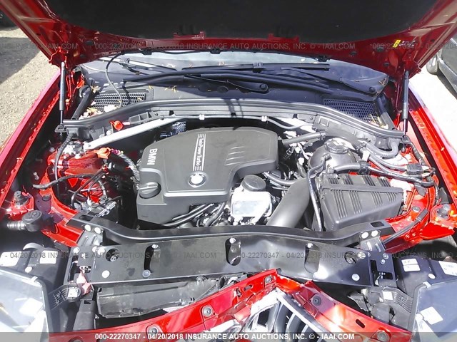 5UXXW3C52J0T81856 - 2018 BMW X4 XDRIVE28I RED photo 10