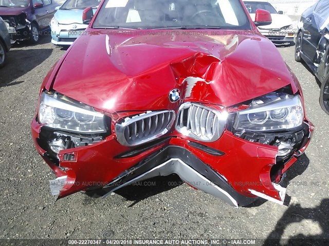 5UXXW3C52J0T81856 - 2018 BMW X4 XDRIVE28I RED photo 6