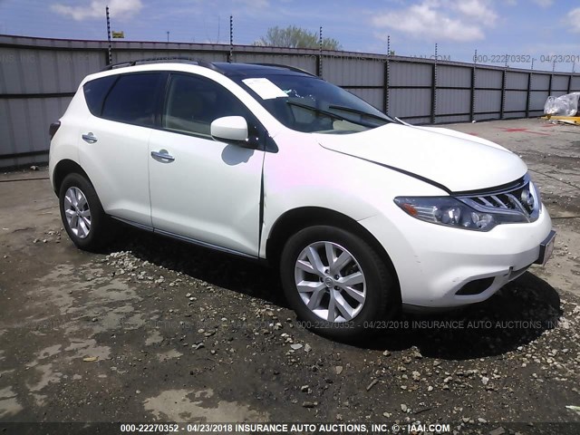 JN8AZ1MU3EW411463 - 2014 NISSAN Murano S/SL/SV/LE WHITE photo 1