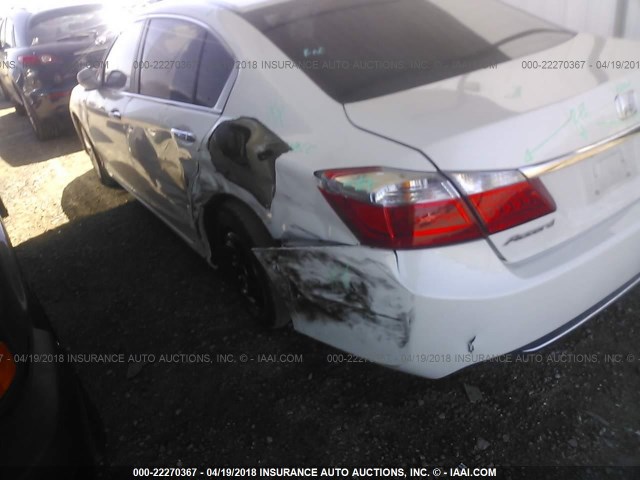 1HGCR2F86DA150031 - 2013 HONDA ACCORD EXL WHITE photo 6