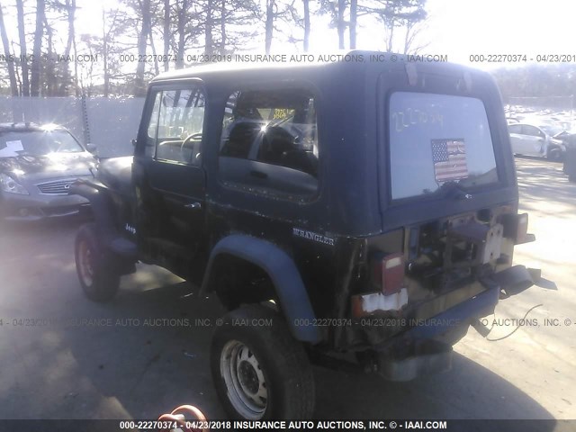 2BCCL81K5HB500802 - 1987 JEEP WRANGLER SPORT BLACK photo 3