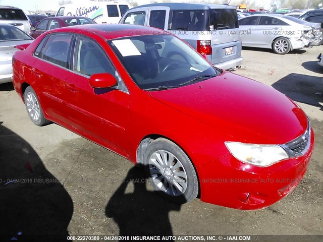 JF1GE60639H522309 - 2009 SUBARU IMPREZA 2.5I PREMIUM RED photo 1