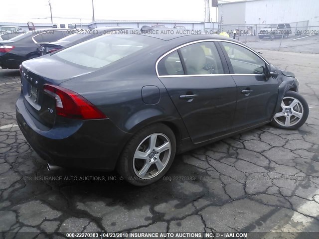 YV1612FS1D2185613 - 2013 VOLVO S60 T5 GRAY photo 4