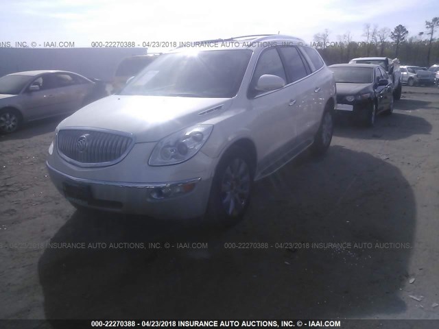 5GALVCED3AJ128550 - 2010 BUICK ENCLAVE CXL თეთრი ფოტო 2