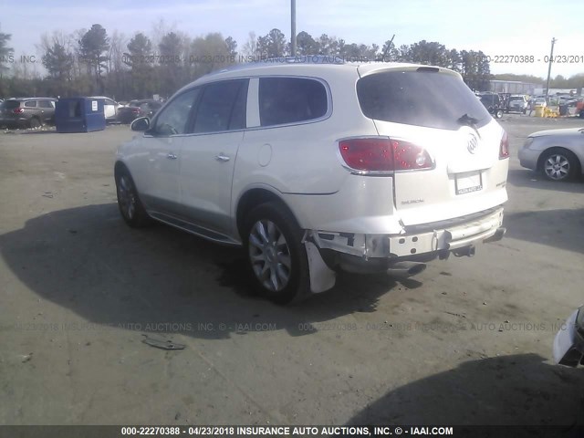 5GALVCED3AJ128550 - 2010 BUICK ENCLAVE CXL თეთრი ფოტო 3
