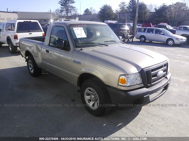 1FTYR10D37PA21461 - 2007 FORD RANGER GOLD photo 1