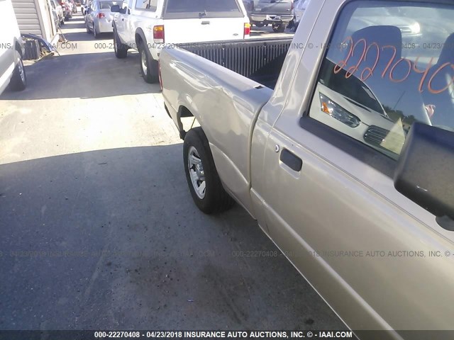 1FTYR10D37PA21461 - 2007 FORD RANGER GOLD photo 6