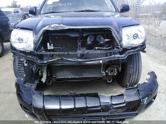 JTEBT17R068033886 - 2006 TOYOTA 4RUNNER LIMITED BLACK photo 6