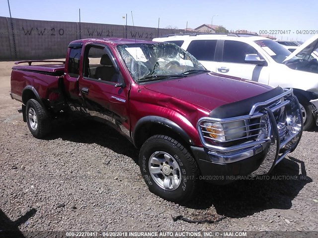 4TAWN72N0YZ595688 - 2000 TOYOTA TACOMA XTRACAB RED photo 1